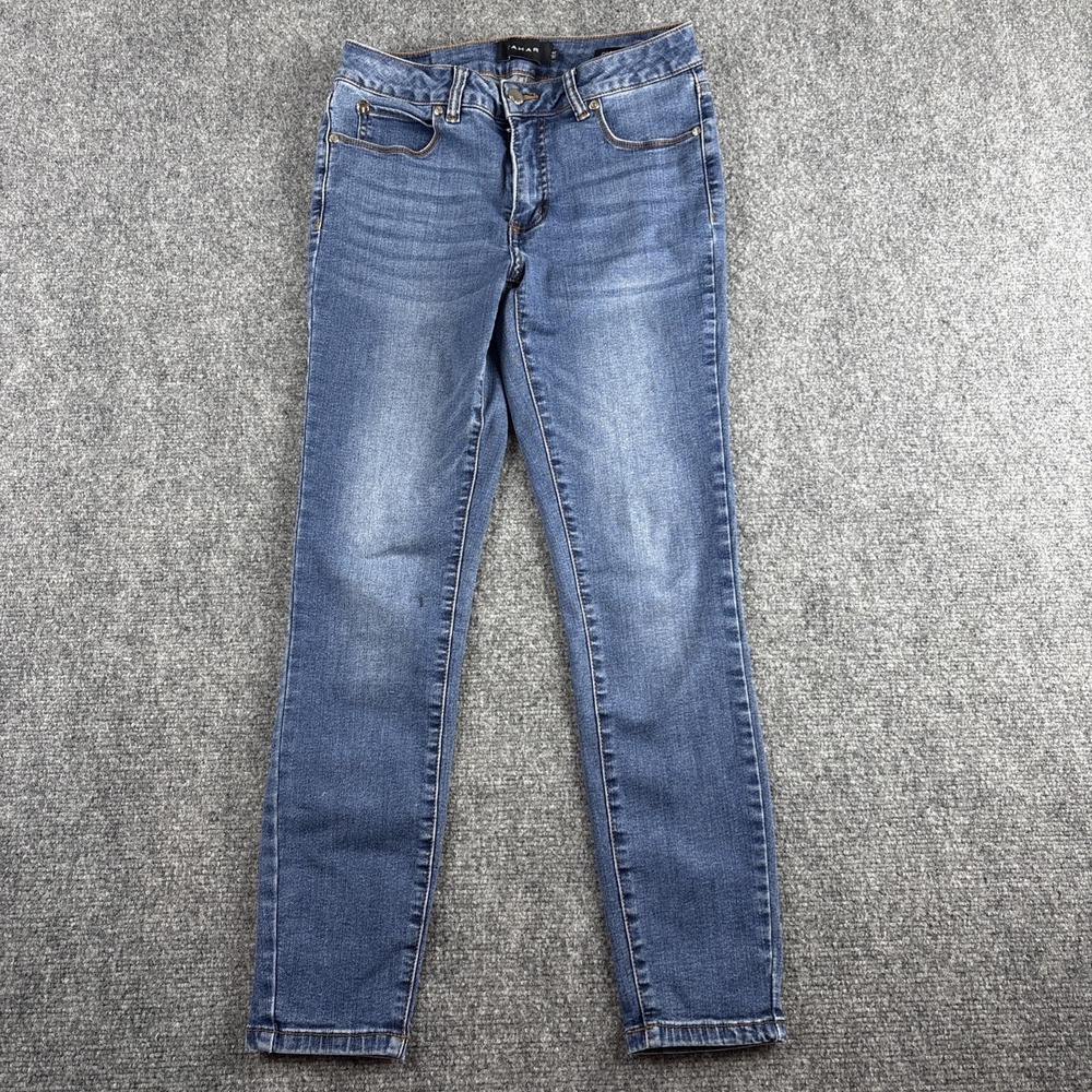 Tahari Chloe Fit Solution Skinny Jeans Medium Wash Blue Women's Size 4 / 27